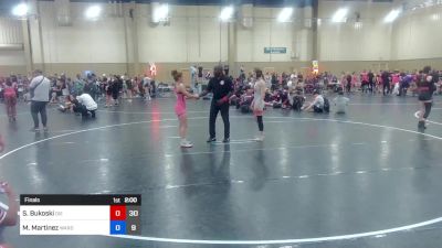 105 lbs Final - Sora Mae Bukoski, Die Hard Wrestling vs Miayalee Martinez, Ward Girls Wrestling