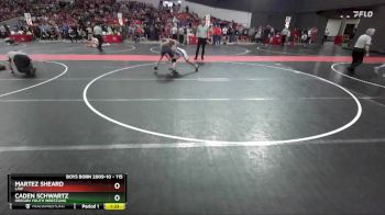 115 lbs Quarterfinal - Caden Schwartz, Oregon Youth Wrestling vs Martez Sheard, LAW