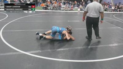 106 lbs Cons. Sub-quarters - Grady Langham, Threestyle vs Maverick Sanchez, Esperanza HS