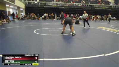 285 lbs Quarterfinal - Jonathan Garcia, Bakersfield vs Cody Ruiz, Modesto Junior College