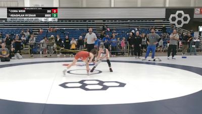 69 lbs Cons. Semis - Keaghlan Ryznar, Michigan Matcat Wrestling Club vs Cora Weir, Summit Wrestling Club