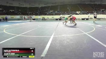 5A-215 lbs Quarterfinal - Alex Sutterfield, Carl Albert vs Kazeyn Bird, Bishop Mcguinness School