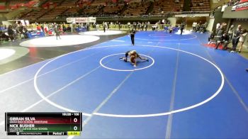 106 lbs Cons. Round 2 - Gibran Silva, Ukiah High School Wrestling vs Nick Busher, La Costa Canyon High School Wrestling