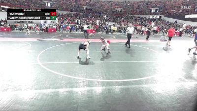 73 lbs Quarterfinal - Ian Weber, Ringers vs Atley Gruenenfelder, Pec-Argyle Youth Wrestling