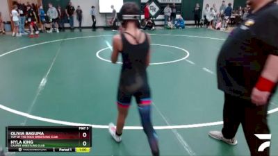 100 lbs Cons. Round 1 - Olivia Baguma, Top Of The Rock Wrestling Club vs Hyla King, Casper Wrestling Club