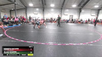 132 lbs Cons. Round 5 - Elijah Schafer, The Storm Wrestling Center vs Kenneth Macafee, Southern Wolves