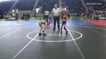 64 lbs Rr Rnd 3 - Jasmine Buck, Dominate WC vs Kylar Otteson, Tonopah Jr Wrestling