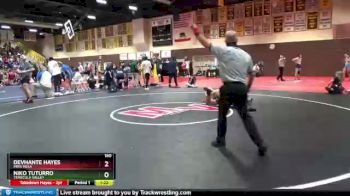 160 lbs Champ. Round 1 - Niko Tuturro, Temecula Valley vs Devhante Hayes, Mira Mesa