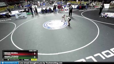 67 lbs Cons. Semi - Maxim Litvinov, Legion Wrestling Club vs Broox Nickell, California