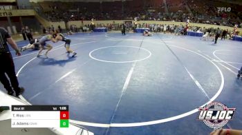 140 lbs Quarterfinal - Trae Rios, Lions Wrestling Academy vs Jaedan Adams, Cowboy Wrestling Club