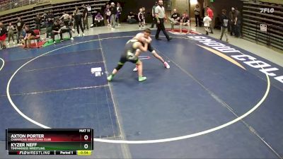 70 lbs Cons. Round 3 - Axton Porter, Champions Wrestling Club vs Kyzer Neff, Timpanogos Wrestling