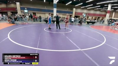 170 lbs Cons. Round 2 - Holden Dietrich, Colleyville Heritage High School Wrestling vs Noah Dodge, Texas Style Wrestling Club