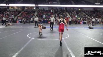 75 lbs Quarterfinal - Jenna Herl, Hoxie Kids Wrestling Club vs Clara Girrens, Tiger