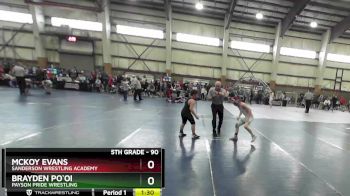 90 lbs Semifinal - Mckoy Evans, Sanderson Wrestling Academy vs Brayden Po`oi, Payson Pride Wrestling