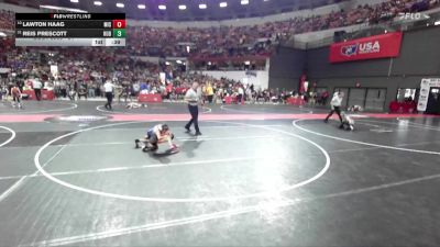 54 lbs Cons. Round 3 - Reis Prescott, Hudson vs Lawton Haag, Mishicot