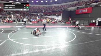 54 lbs Cons. Round 3 - Reis Prescott, Hudson vs Lawton Haag, Mishicot