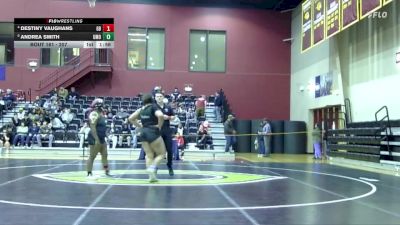 207 lbs Quarterfinal - Andrea Smith, Mount Olive vs Destiny Vaughans, Greensboro College