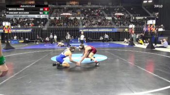 133 lbs Champ. Round 2 - Bryce Parke, Coe vs Vincent Ziccardi, Wash. & Lee