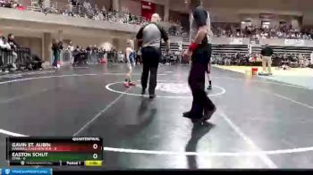 55 lbs Quarterfinals (8 Team) - Easton Schut, STMA vs Gavin St. Aubin, Marshall/Lakeview/RTR