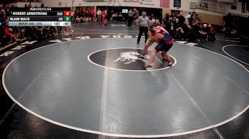 215 lbs Cons. Round 1 - Blain Mace, Avella Area Hs vs Robert Armstrong, Summit Academy