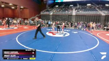 120 lbs Semifinal - Brody Shepard, Shoshoni Sharp Shooters vs Brody Allen, Glenrock Wrestling Club