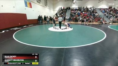 132 lbs Cons. Round 2 - Garrett Brazelton, Powell vs Silas Dickey, Thermopolis