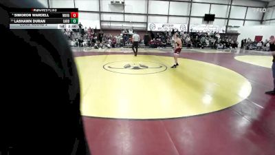 138 lbs Cons. Round 2 - LaShawn Duran, Carbon vs Simoron Wardell, Morgan