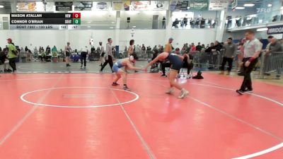 130 lbs Consi Of 16 #2 - Mason Atallah, New England Gold WC vs Connor O'Brian, Southside WC