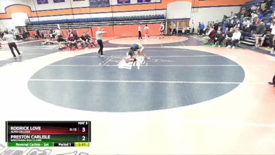 165 lbs Champ. Round 2 - Rodrick Love, Alma College vs Preston Carlisle, Wisconsin-Eau Claire