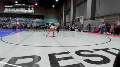 110 lbs Quarterfinal - Ava Perez, Red Wave Wrestling vs Sienna Ocean Salaheddine, Sea Queens - Threshold