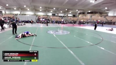 85 lbs Cons. Round 4 - Samuel Wiseman, Seymour Youth Wrestling vs John Weinlein, Wave Wrestling Club