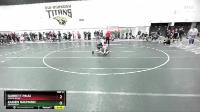 215 lbs Cons. Round 4 - Garrett Pauli, Sugar River vs Kaiden Naumann, Kewaskum