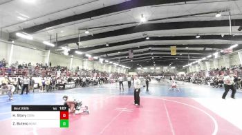 114 lbs Rr Rnd 3 - Haden Story, Cornerstone WC vs Zane Butero, Monte Vista Takedown Club