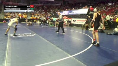 2A-113 lbs Cons. Round 5 - Romann Derksen, Wilton vs Lucas Peters, West Delaware, Manchester