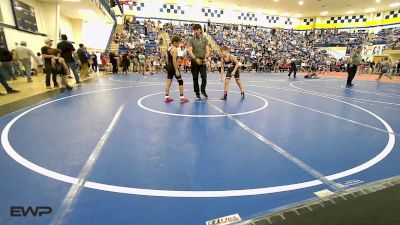 90 lbs Semifinal - Conley Robinson, Pawnee Wrestling Club vs Brendan Jackson, Bristow Elementary Wrestling Club