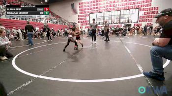 49-52 lbs Rr Rnd 3 - Alaina Bert, Del City Little League Wrestling vs Dellaray Leniger, Team Nomad