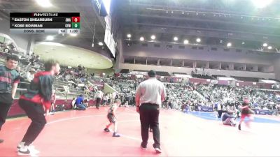 43 lbs Cons. Semi - Easton Shearburn, Spartan Wrestling Academy vs Kobe Bowman, Cyclone Youth Wrestling