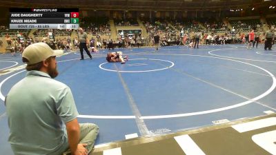 85 lbs Consi Of 8 #1 - Jude Daugherty, Victory Youth Wrestling vs Kruze Meade, Bartlesville Wrestling Club