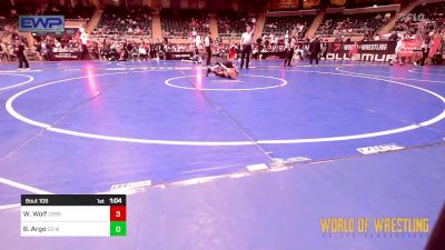 110 lbs Quarterfinal - Wyatt Wolf, Crass Trained vs Brock Argo, D3 Wrestling