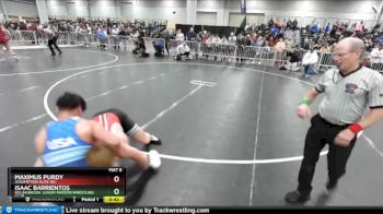 187 lbs Semifinal - Isaac Barrientos, Bolingbrook Junior Raiders Wrestling Club vs Maximus Purdy, Assumption Elite WC