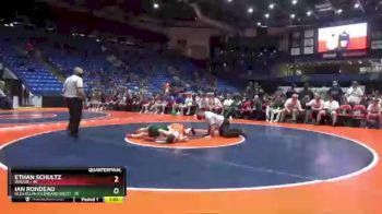 120 lbs Quarterfinals (8 Team) - Ian Rondeau, Glen Ellyn (Glenbard West) vs Ethan Schultz, DeKalb