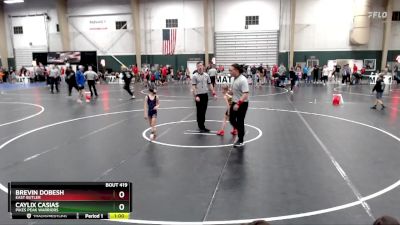 49 lbs Quarterfinal - Brevin Dobesh, East Butler vs Caylix Casias, Pikes Peak Warriors