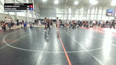 68 kg Cons. Rd Of 16 - Clarissa Agostini, Laker Wrestling Club vs Desiree Jones, Menlo Wrestling Club