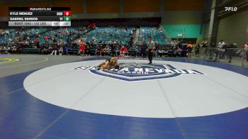 132 lbs Consi Of 16 #2 - Kyle Menuez, Grandview vs Gabriel Serros, Volcano Vista