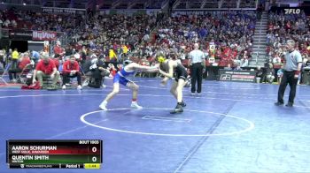 1A-106 lbs Champ. Round 1 - Quentin Smith, Hinton vs Aaron Schurman, West Sioux, Hawarden