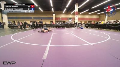 130 lbs Consolation - London Woods, Spartan Mat Club vs Cheyenne Velasquez, NB Elite Wrestling Club