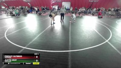 126 lbs Semifinal - Austin Gray, Wisconsin vs Presley Gutbrod, Wisconsin