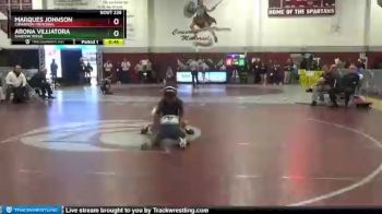 106 lbs Cons. Semi - Marques Johnson, Cimarron-Memorial vs Arona Villiatora, Shadow Ridge
