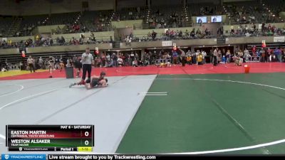 110 lbs Quarterfinal - Easton Martin, Centennial Youth Wrestling vs Weston Alsaker, Team Nazar