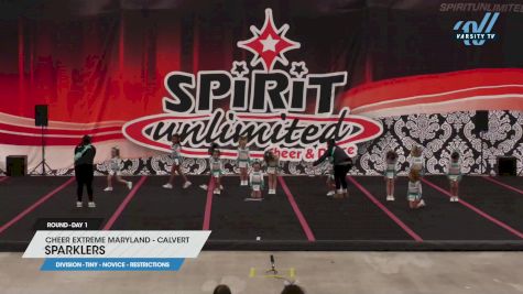 Cheer Extreme Maryland - Calvert - Sparklers [2024 L1 Tiny - Novice - Restrictions Day 1] 2024 Spirit Unlimited Harrisburg Challenge